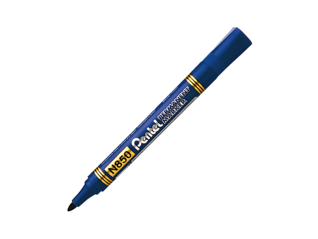 Pentel N850 Bullet Tip Permanent Marker, Assorted (Pack of 4)