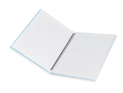 5-Piece FIS Spiral Hard Cover Notebook Single Line 9X7 Inch, 100-Sheets - FSNBS971902