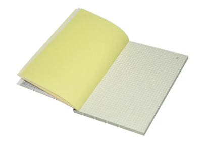 10-Piece FIS French Duplicate Books, NCR Paper (50 Sets) 5mm Square, Original with 1 Duplicate, A5 Size - FSDUA55MMNCR