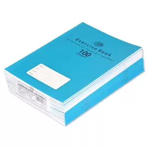 FIS Exercise Book, 100 Pages & Pack of 12, Size:16.5x21cm, 4 Line 1 Side Plain - FSEB4LP100N