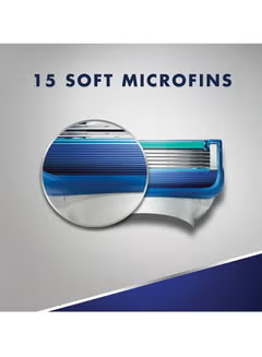 5 Men's, Razor Blade Refills, 4 Count