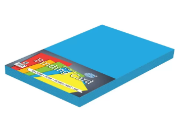 FIS Colored Binding Cards 160 gsm Pocket of 100 pieces - FSBD160225BL