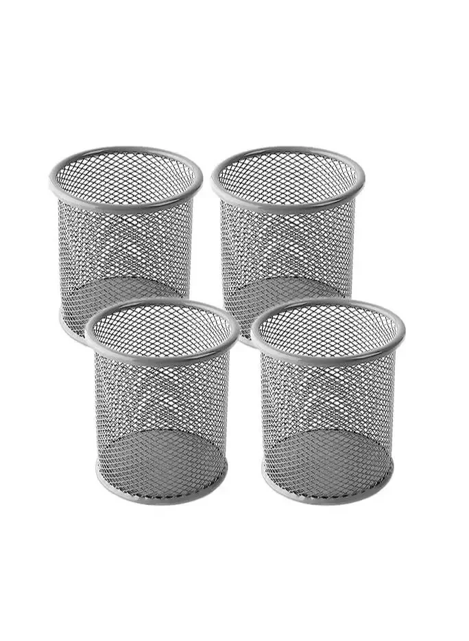 Partner 12-Piece Pen Holder Metal Silver