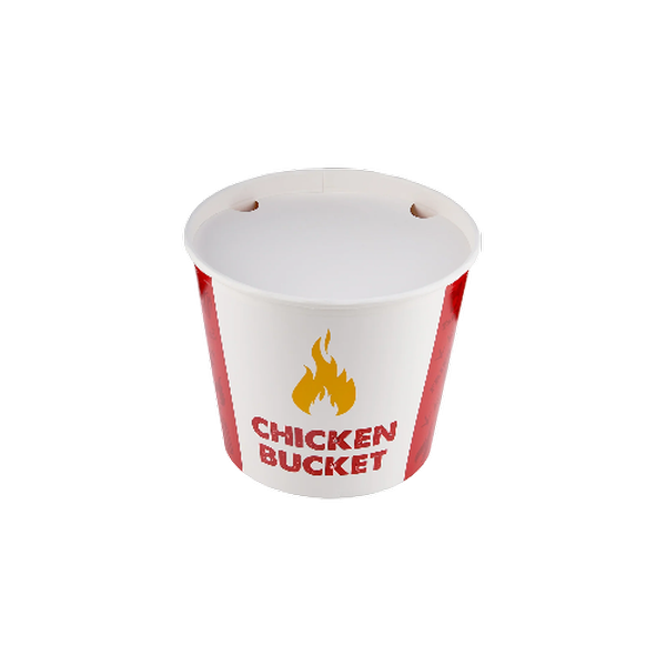 Printed Chicken Bucket With Lid 100 Pieces (85 Oz,130 Oz,170 Oz)
