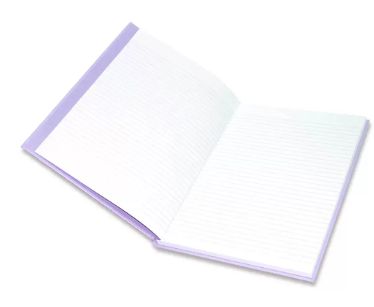 5-Piece FIS Neon Hard Cover Notebook Single Line A4, 100-Sheets, Taro - FSNBA4N274