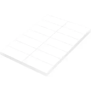 FIS Multipurpose Laser Labels, Colour White, Size 105X42.4mm (14 Stickers x 100 Sheet) A4 Size, E.U. Origin Material - FSLA14-100