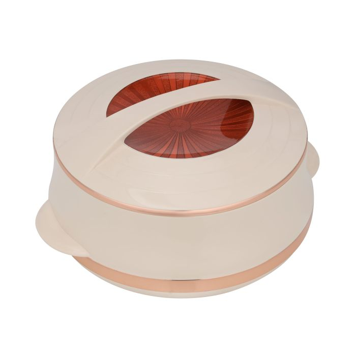 Elite Gold Insulated Casserole, Firm Twist Lock, RF11146 | Strong Handles | 2500ml Double Wall Insulated Serving Pot, Chapati Storage Box, Roti Serving Pot, Chapati Dabba