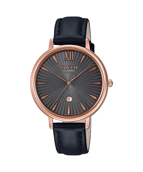 Casio Sheen SHE-4533PGL-1AUDF , Analog , Sapphire Crystal, Women's Watch, Black