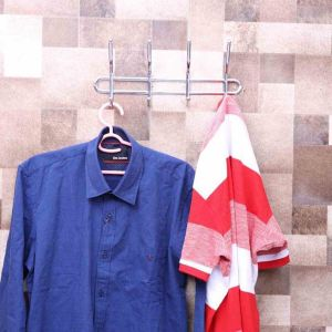 Royalford Wall Mount Hook - Metal - Silver