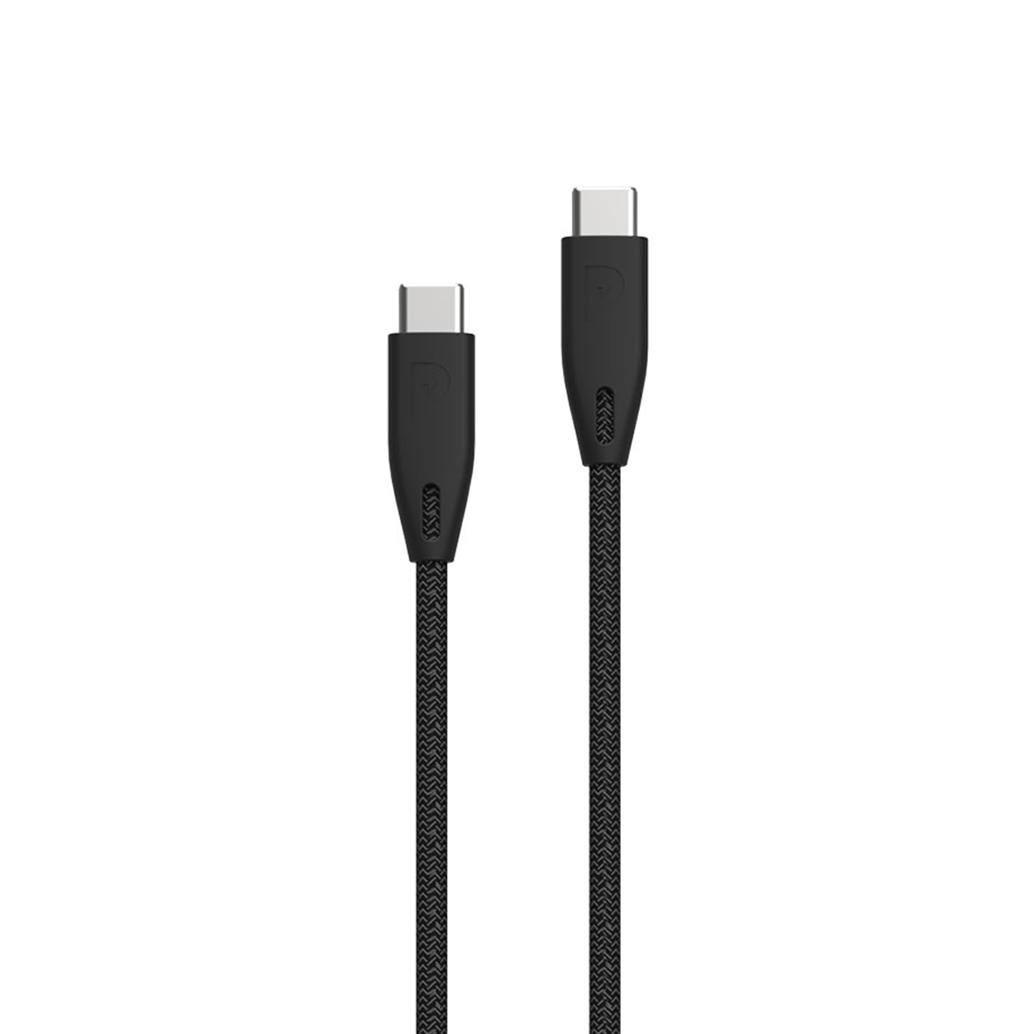 Powerology Braided USB-C to USB-C Cable 2M 100W- Black