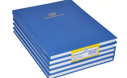 FIS Manuscript Books 8 mm Single Ruled, (Pack of 5 Pcs x 144 Sheets) 3 Quire, Inch Size - FSMN10X83Q
