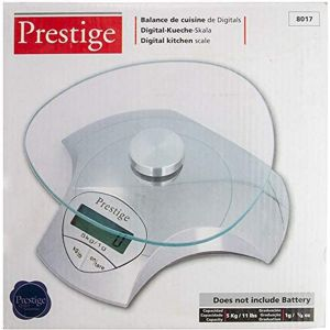 Prestige Digital Scale 5 Kg - Stainless Steel - Silver