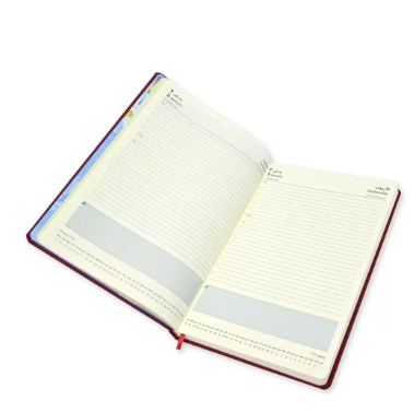 FIS A4 Diary 2024 (Arabic/English) Maroon - FSDI45AE24MR