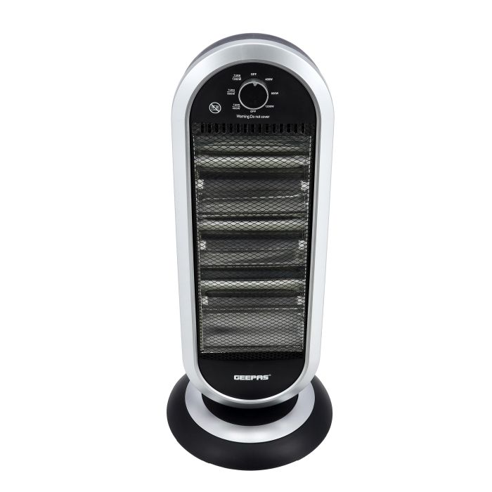 Quartz Heater, Adjustable Thermostat, GQH28523 - Instant Heating, Automatic Tip-Over Protection ,400W/800W/1200W Heating Power, Wide Angle Oscillation