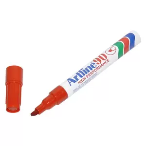 Artline Permanent Marker, Pack of 12, Ek-90 2.0-5.0mm Water Proof, Red - ARMK90XFRE