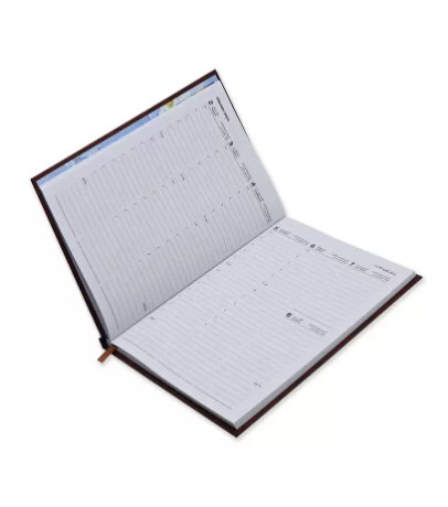 FIS A5 Diary 2023 (Arabic/English) (1-Week at a glance) Brown - FSDI78AEN23BR