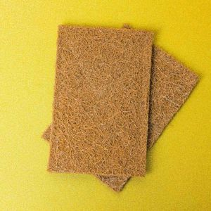 Royalford 2 Pcs Sc Natural Fiber - Coconut Fiber - Brown, Yellow - 005 KG
