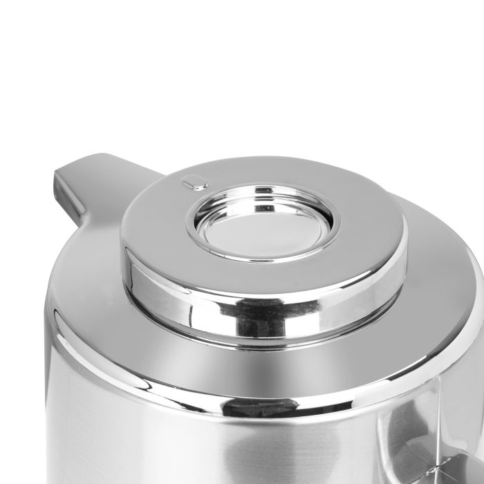 Royalford RF7948 1.6L Silver Vacuum Flask - Stainless Steel Keeping Hot/Cold Long Hour Heat/Cold Retention, Multi-Walled, Hot Water, Tea, Beverage | Ideal For Social Occasion & Outings | 1 Year Warran
