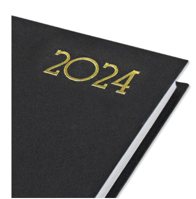 FIS Diary 2024 English (Saturday & Sunday Combined) A5 , Red -FSDI92EN24RE