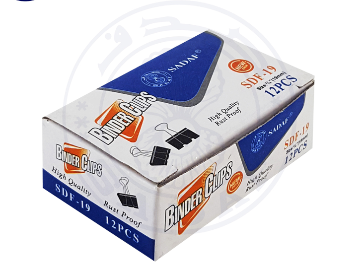 Sadaf Black Binder Clip 19mm 3/4'-PD-80