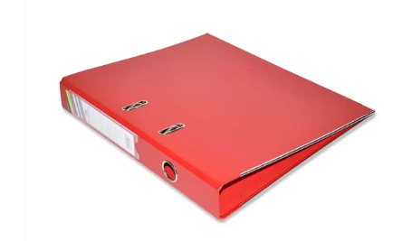 PP Lever Arch File, 4cm, F/S Size, Red, PP Origin Germany - FSBF4PREFN10