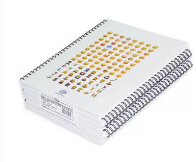 5-Piece FIS Spiral Hard Cover Notebook Single Line 10X8 Inch, 100-Sheets - FSNBS1081904