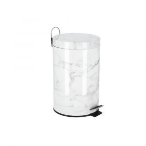 Royalford Marble Design Dust Bin - Plastic - White - 20 LITER