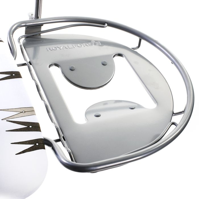 Royalford RF366WT Ironing Board With Steam Iron Rest (122 X 38 Cm), Lightweight And Compact Ironing Board With Height Adjustment Feature