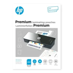 HP PREMIUM LAMINATING POUCHES A4, 125MIC, 25PCS/PKT