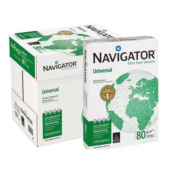Navigator Printer Copy Paper, Size A4, , 500 Pages Ream (Bundle of 5 Reams)