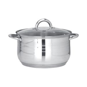 Royalford 10Pcs Cookware Set - Stainless Steel - Silver