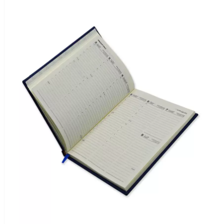 FIS Diary 2023 (Arabic/English) 1-Week at a glance A5, Italian PU, 1-Side Padded, Blue - FSDI78AEP23BL