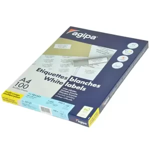 Agipa 100-Sheet Multipurpose Label White - APLA101121