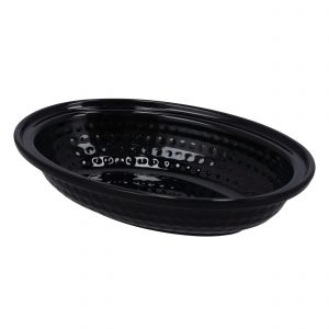 Royalford 8"Biza Oval Curry Bowl1X144 - Melamine - Black