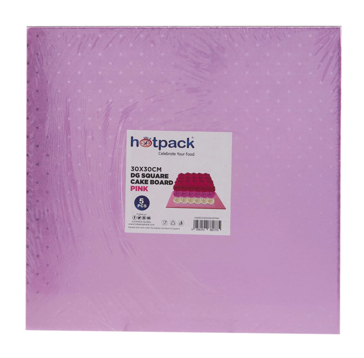 Square Cake Board 5 Pieces