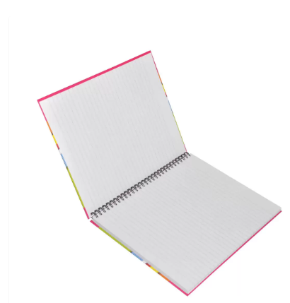 LIGHT Pack of 5 Design Spiral Hard Cover Note Book Single Line ,10X8 Inches (25.4 X 20.32 cm),100 Sheets - LINBS1081001404
