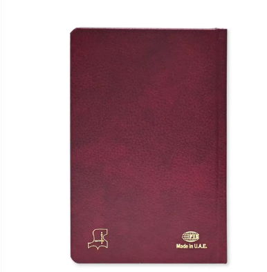 FIS French Diary 2024, Bonded Leather 1-Side Padded, Round Corner, Maroon - FSDI29FRB24MR