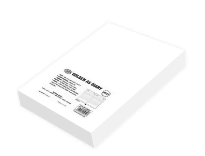 FIS Golden Diary 2023 (English) A5, Italian PU, 1-Side Padded, Maroon - FSDI20EG23MR