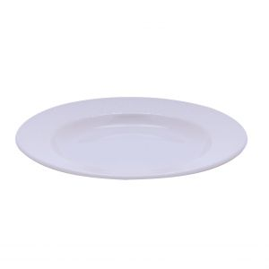 Royalford 10" Melamine Dinner Plate - Melamine - White
