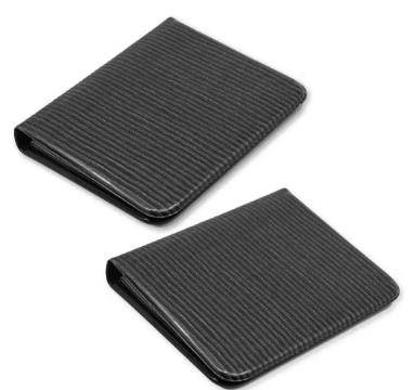 2 Pieces Telephone Address Book with Index (A to Z), Colour Lizard Black - UATL081BK