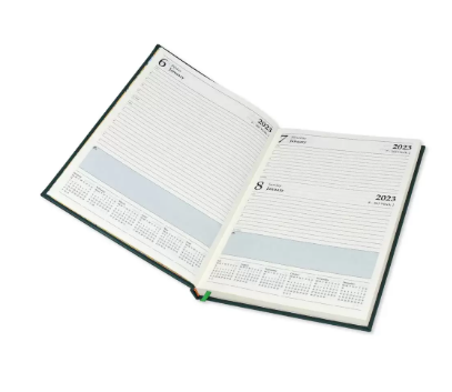 FIS A4 Diary 2023 English (Saturday & Sunday Combined) Maroon - FSDI47EP23MR