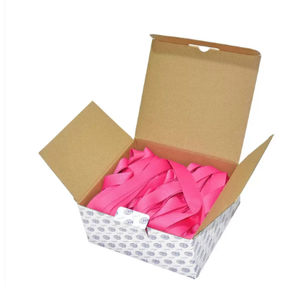 Pack of 50 Pieces Flat Lanyard With Metal Hook 2X90cm Pink/silver - FSNA10-2CM