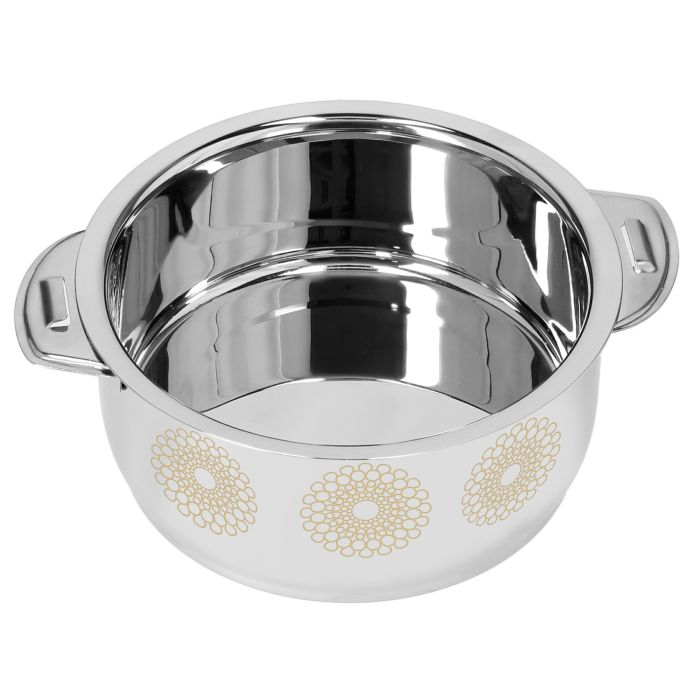 Royalford RF9715 Salwa Double Wall Stainless Steel Hot Pot 6000ML - Portable Extra Deep Hot Pot | Serving Dishes With Lids | Twist Lock | Hot Food Storage & Warmers Pots| Storage Saver For Everyday Us