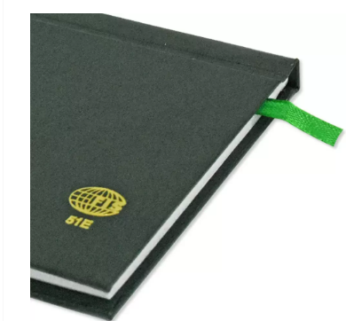 Fis 2024 Slim English Diary Vinyl Hard Cover Green -FSDI51E24GR