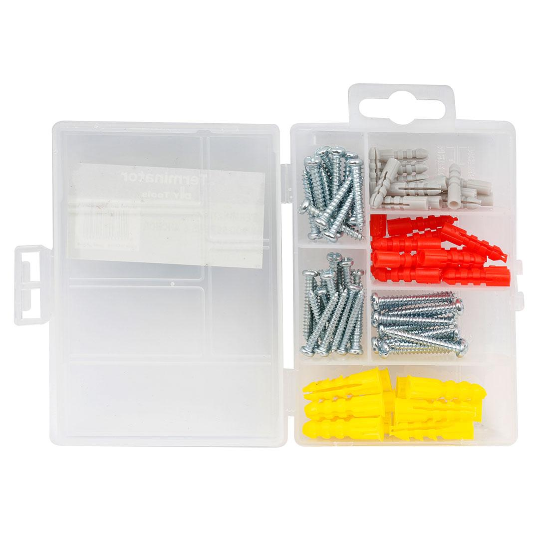 Wood Screws & Anchor 82 Pcs Kit