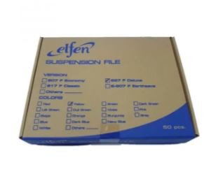 ELFEN 927 DELUXE SUSPENSION FOLDER FULLSCAPE SIZE PACK OF 50 PIECES COLOUR YELLOW
