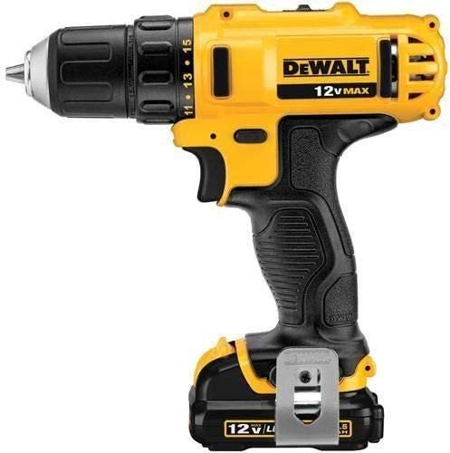 DEWALT DCD710D2-GB 12V CORDLESS COMPACT DRILL DRIVER KIT, 10MM, 2 X 2.0 AH XR LI-ION, 2 SPEED