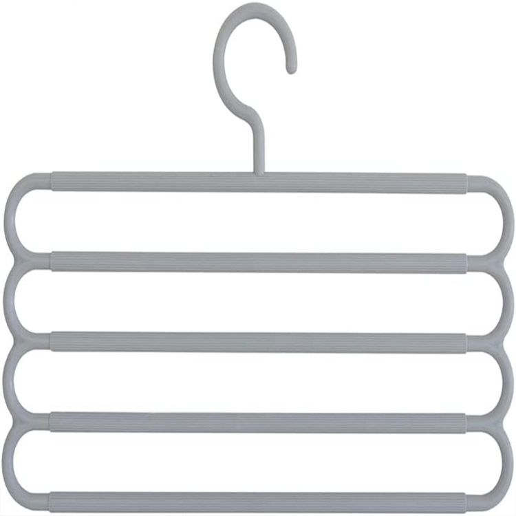 Royalford Folding 4 Layer Hanger - Plastic - White