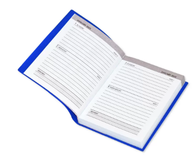 Fis 2023 Pocket Diary English With Pvc Soft Cover Blue -FSDI09E23BL