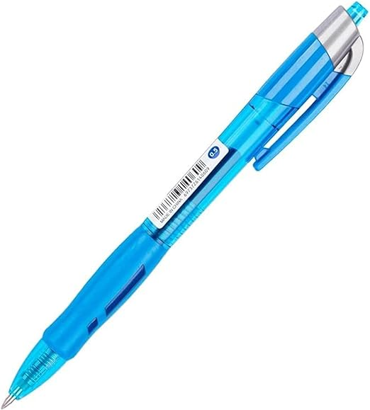Deli ARRIS Blue Gel Pen Set for Student, Office, 12 pc, Ergonomic grip 0.5mm (EG08-BL)